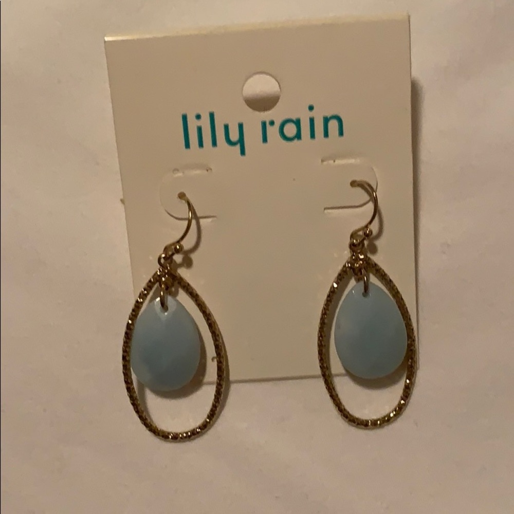 Lily Rain turquoise drop earrings